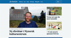 Desktop Screenshot of fjordabladet.no